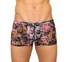 Кружевные мужские трусы-хипсы с цветочным узором
