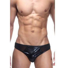 Низкие трусы-слипы из блестящей ткани