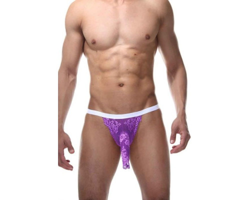 Пикантные трусы-джоки из кружева на резинках