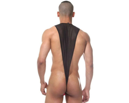 Оригинальное мужское боди с контрастной вставкой