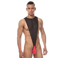 Мужское боди с контрастным гульфиком