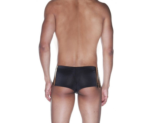 Мужские трусы-хипсы с золотистыми полосками