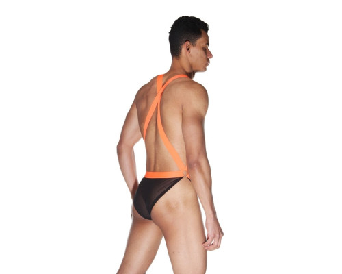 Оригинальное боди с яркими лямками