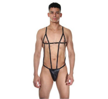 Стильное мужское боди с тонкими ремешками