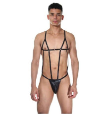 Стильное мужское боди с тонкими ремешками