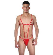 Сексуальное красное мужское боди