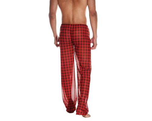 Мужские свободные брюки в крупный горох