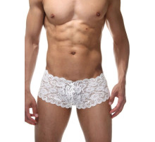 Мужские кружевные трусы-хипсы