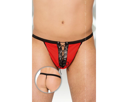 Пикантные мужские стринги со шнуровкой