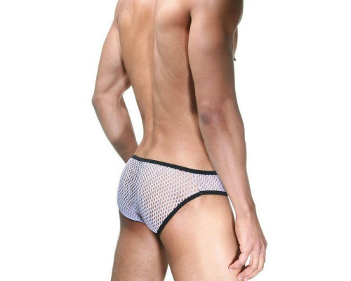 Мужские трусы-слипы из крупной сетки