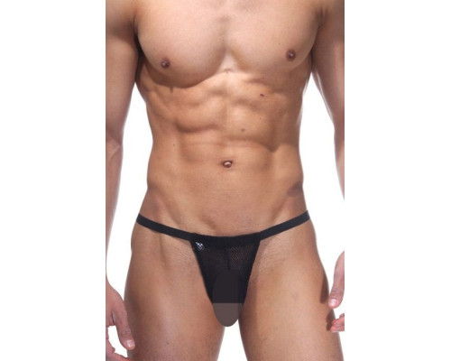 Мужские стринги из эластичной мягкой сетки
