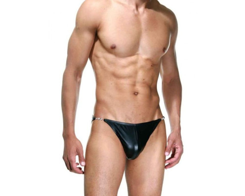 Мужские трусы-слипы с металлическим декором по бокам