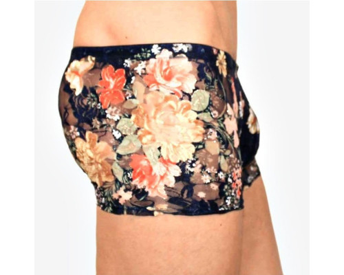 Мужские трусы-боксеры с крупным цветочным узором