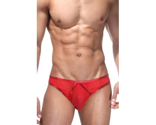 Мужские трусы-слипы с блестящей окантовкой