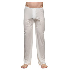 Белые полупрозрачные мужские брюки