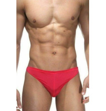 Мужские красные трусы-тонги на застежке