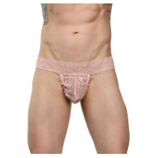 Мужские кружевные трусы-тонги