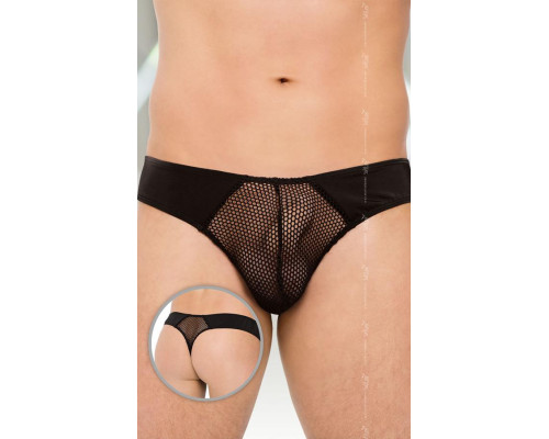 Мужские трусы с полупрозрачными вставками из сетки