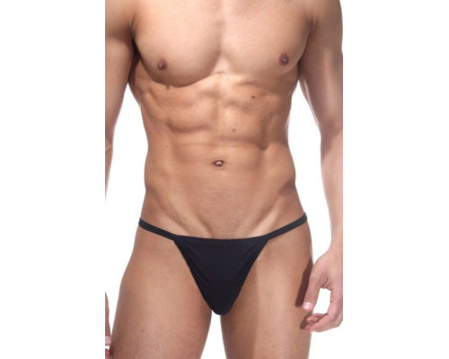 Классические мужские трусы-стринги из гладкой ткани