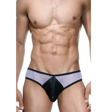 Мужские трусы-слипы из крупной сетки