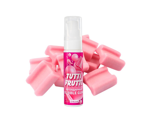 Интимный гель на водной основе Tutti-Frutti Bubble Gum - 30 гр.