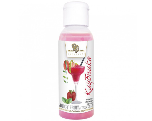 Интимный гель-смазка JUICY FRUIT с ароматом клубники - 50 мл.