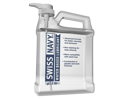 Канистра лубриканта Swiss Navy Water Based Lube на водной основе - 3,8 л.