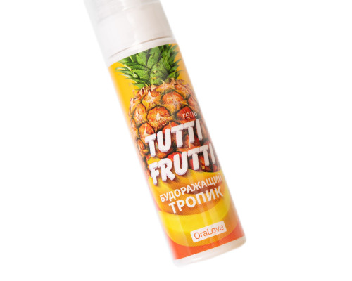 Гель-смазка Tutti-frutti со вкусом тропических фруктов - 30 гр.