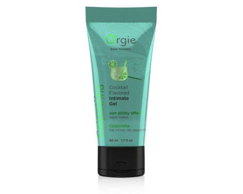 Съедобный интимный гель Orgie Lube Tube Cocktail Caipirinha - 50 мл.
