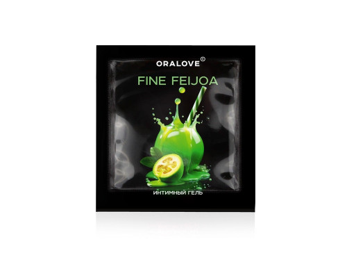 Саше съедобной оральной смазки OraLove с ароматом фейхоа - 3 гр.