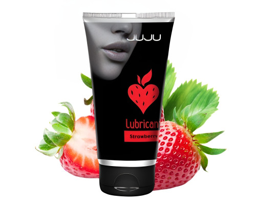 Съедобный лубрикант JUJU со вкусом клубники - 50 мл.