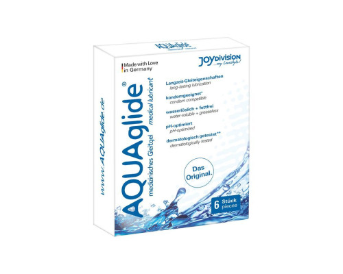 Набор из 6 саше гель-лубриканта AQUAglide
