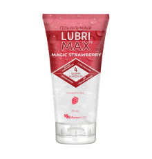 Интимный гель-смазка на водной основе Lubrimax Magic Strawberry - 75 мл.