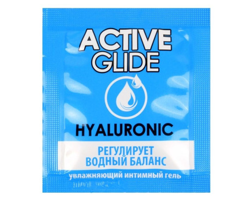 Лубрикант на водной основе Active Glide с гиалуроновой кислотой - 3 гр.