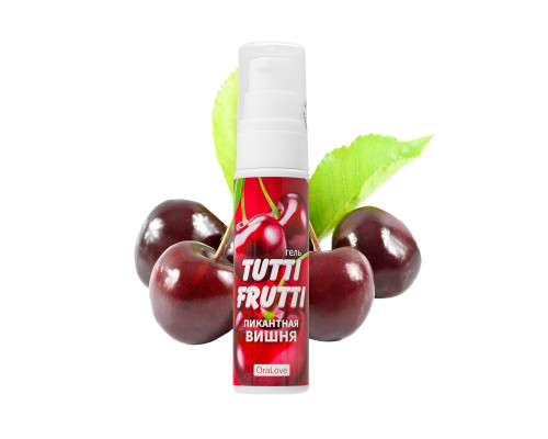 Гель-смазка Tutti-frutti с вишнёвым вкусом - 30 гр.