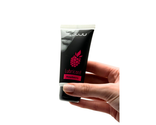 Съедобный лубрикант JUJU с ароматом малины - 50 мл.