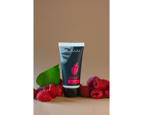 Съедобный лубрикант JUJU с ароматом малины - 50 мл.