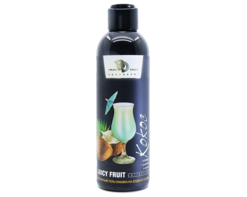 Интимный гель на водной основе JUICY FRUIT с ароматом кокоса - 200 мл.