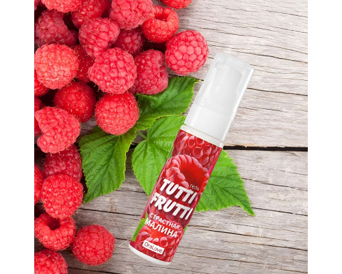 Гель-смазка Tutti-frutti с малиновым вкусом - 30 гр.