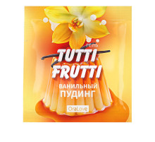 Пробник гель-смазки Tutti-frutti со вкусом ванильного пудинга - 4 гр.