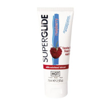 Съедобный лубрикант на водной основе с ароматом малины - 75 мл.