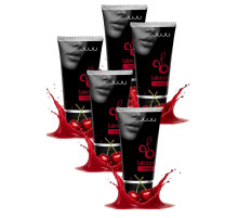 Набор из 5 съедобных лубрикантов JUJU со вкусом вишни