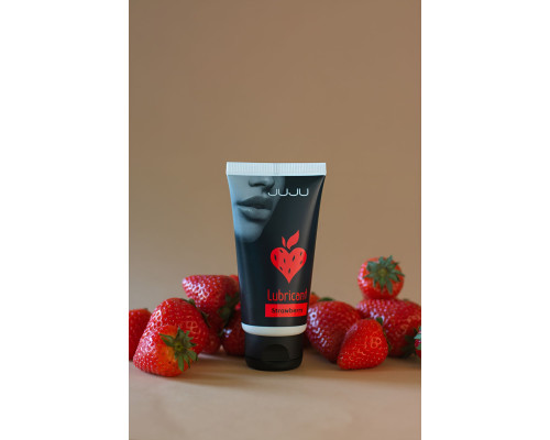Съедобный лубрикант JUJU со вкусом клубники - 50 мл.