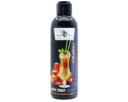 Интимный гель-смазка JUICY FRUIT с ароматом солёной карамели - 200 мл.
