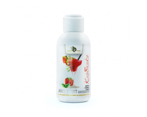 Интимный гель-смазка JUICY FRUIT с ароматом клубники - 100 мл.