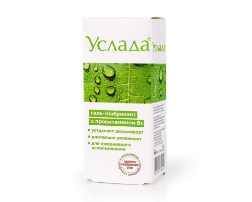 Увлажняющий гель-смазка с провитамином В5  Услада  - 30 гр.