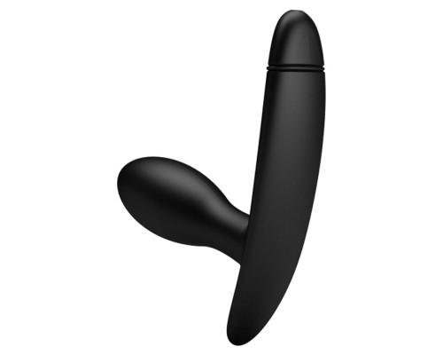 Черный анальный силиконовый стимулятор с функцией расширения Drake - 7,8 см.