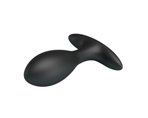 Черная анальная пробка с расширением - 9,1 см.