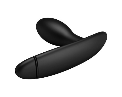 Черный анальный силиконовый стимулятор с функцией расширения Drake - 7,8 см.