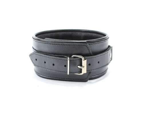 Ошейник из гладкой кожи